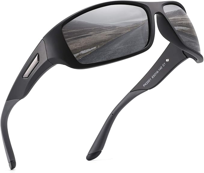 PUKCLAR Polarised Sports Sunglasses for Men and Women