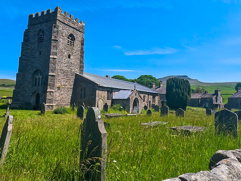 Pen-y-ghent from St Oswald's church