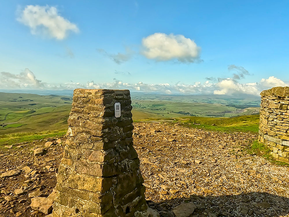 Trig point on Pen-y-ghent summit