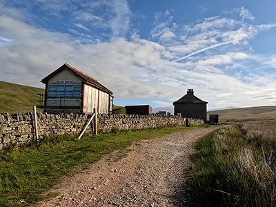 Approaching Blea Moor signal box