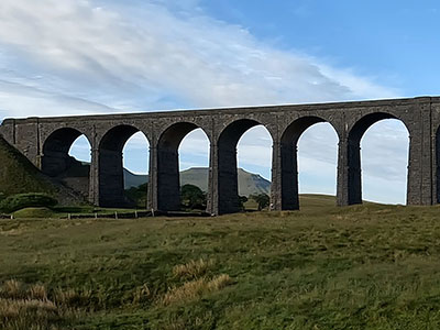 Ingleborough through the viaduct