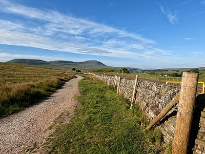 Looking back at Ingleborough from Blea Moor signal box